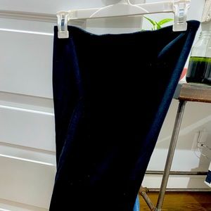 wild fable black mini dress, strapless, size M